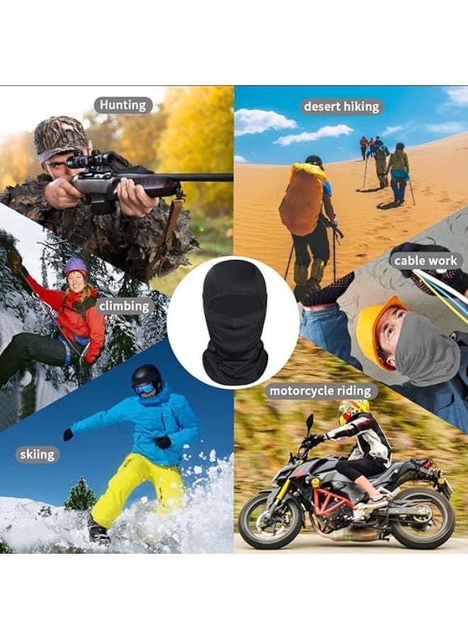 Cycling Mask Black, UV Protection Ski Mask for Helmet, Soft Breathable Balaclava Face Cover, Stretchable Headwear for Men Women, for Biking, Skiing, Running, Fishing, Outdoor Sports - Image 5