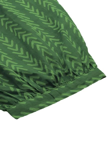 LookMark Women's Trendy Printed Cotton Blend Straight Kurta and Afghani Pant Set Perfect For Casual and Office Wear (AZ-LM-OG-KS2070 GREEN-XL) - Image 3