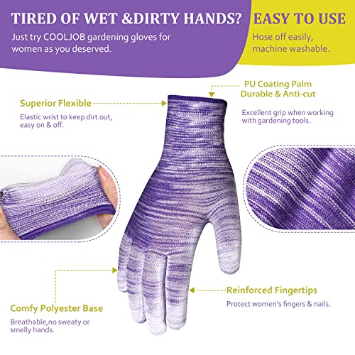 Nimalpal 6 Pairs Gardening Gloves for Women and Men Breathable Work Garden Gloves - Image 3
