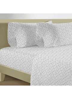 Cottage Cottage 200TC cotton fitted sheet   160*200cm, grey 