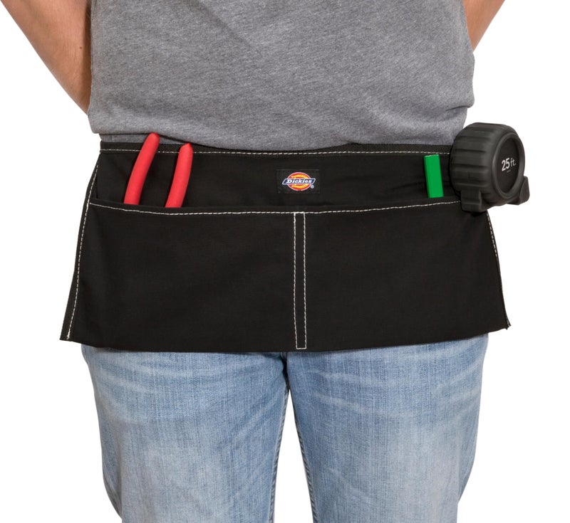 Dickies 2-Pocket Canvas Work Waist Apron, Suitable for Woodworkers, Artists, and other Craftspeople, Black - Image 3