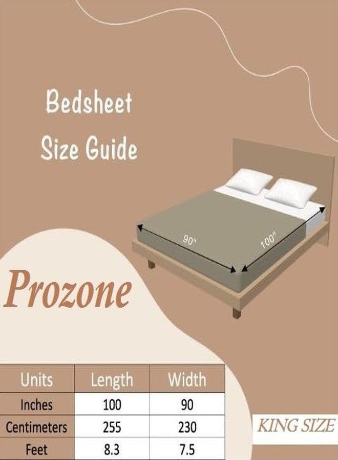 Prozone Polar Fleece Warm bedsheet King Size Double Bedsheet | Soft bedsheet with 2 Pillow Cover,90x100 inch,Blue - Image 4