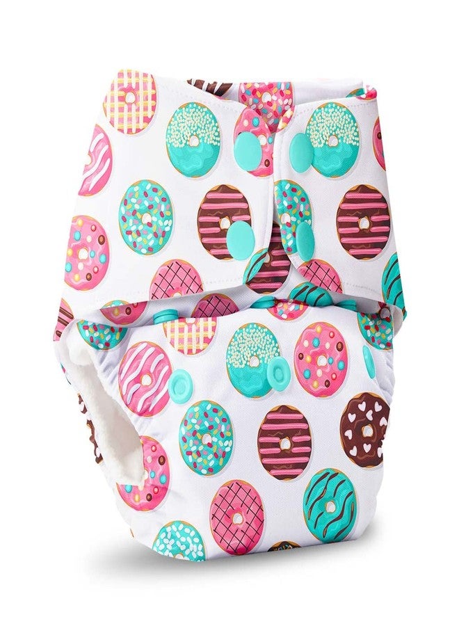 Superbottoms BASIC Assorted Pack of 3 Diapers with 3 Dry feel Inserts - Freesize cloth diapers | Reusable cloth diapers for babies - Fits babies from 0-3 years - 5-17kgs | Option 3 - Image 4