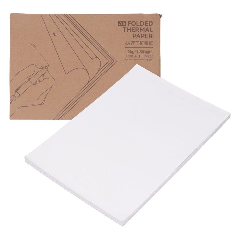 PeriPage Thermal Printing Paper 210x297mm 100 Sheets Non Paper Jams Design - Clear Effect Heat Sensitive Paper for Portable Thermal Printers - Image 1