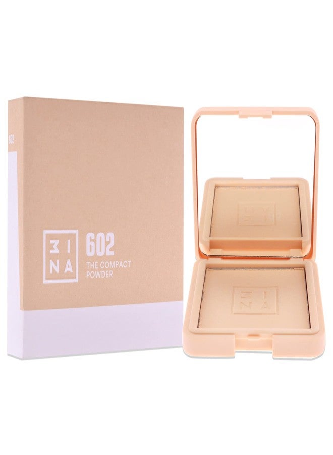 3INA The Compact Powder - Lightweight Mineral Face Powder for Smooth Coverage - Evens Out Tone - Natural Silky Finish - All Skin Types - 602 - 0.44 oz - Image 3