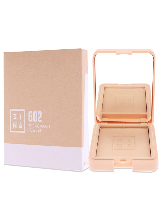 3INA The Compact Powder - Lightweight Mineral Face Powder for Smooth Coverage - Evens Out Tone - Natural Silky Finish - All Skin Types - 602 - 0.44 oz - Image 4