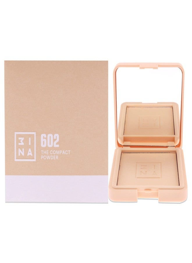 3INA The Compact Powder - Lightweight Mineral Face Powder for Smooth Coverage - Evens Out Tone - Natural Silky Finish - All Skin Types - 602 - 0.44 oz - Image 1