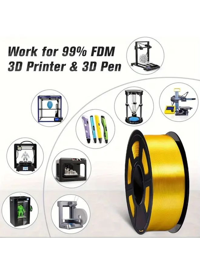 Silk Red PLA Filament 1.75mm Dimensional Accuracy 0.02mm 1KG for 3D Printers - Image 5