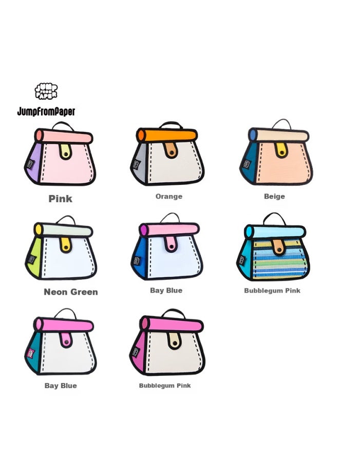 Jumpfrompaper Cake Bag, Anime 2d Manga Crossbody Bag For Women, Shoulder Bag Jfp, Valentine's Day Gift, Pink - Image 4
