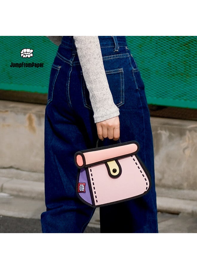 Jumpfrompaper Cake Bag, Anime 2d Manga Crossbody Bag For Women, Shoulder Bag Jfp, Valentine's Day Gift, Pink - Image 2