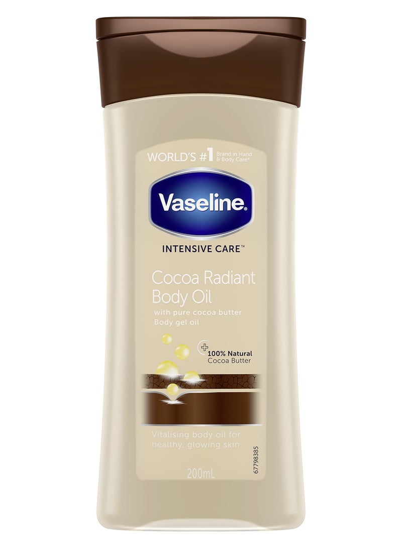 Vaseline Cocoa Radiant Body Oil White 200ml