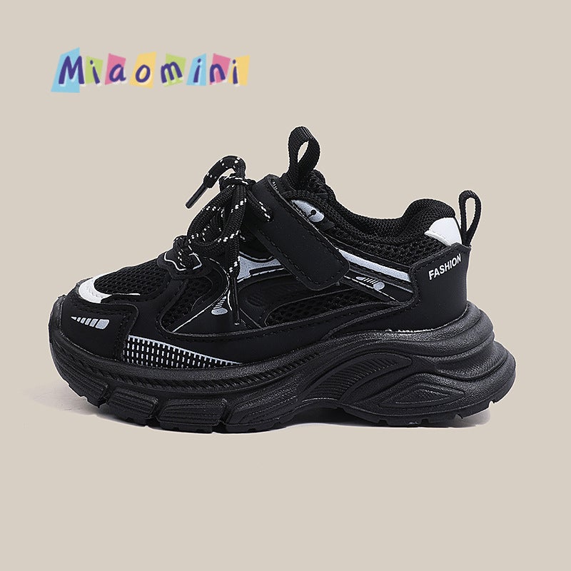 Mesh Sneakers Lightweight Flexible Sole Walking Shoes For Kids Indoor And Outdoor Activities - Image 1