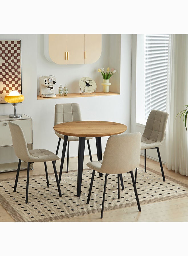 Home Box Urban Nexa 5-Piece 4-Seater Round Dining Set 90 x 75 x 90 cm  - Image 1
