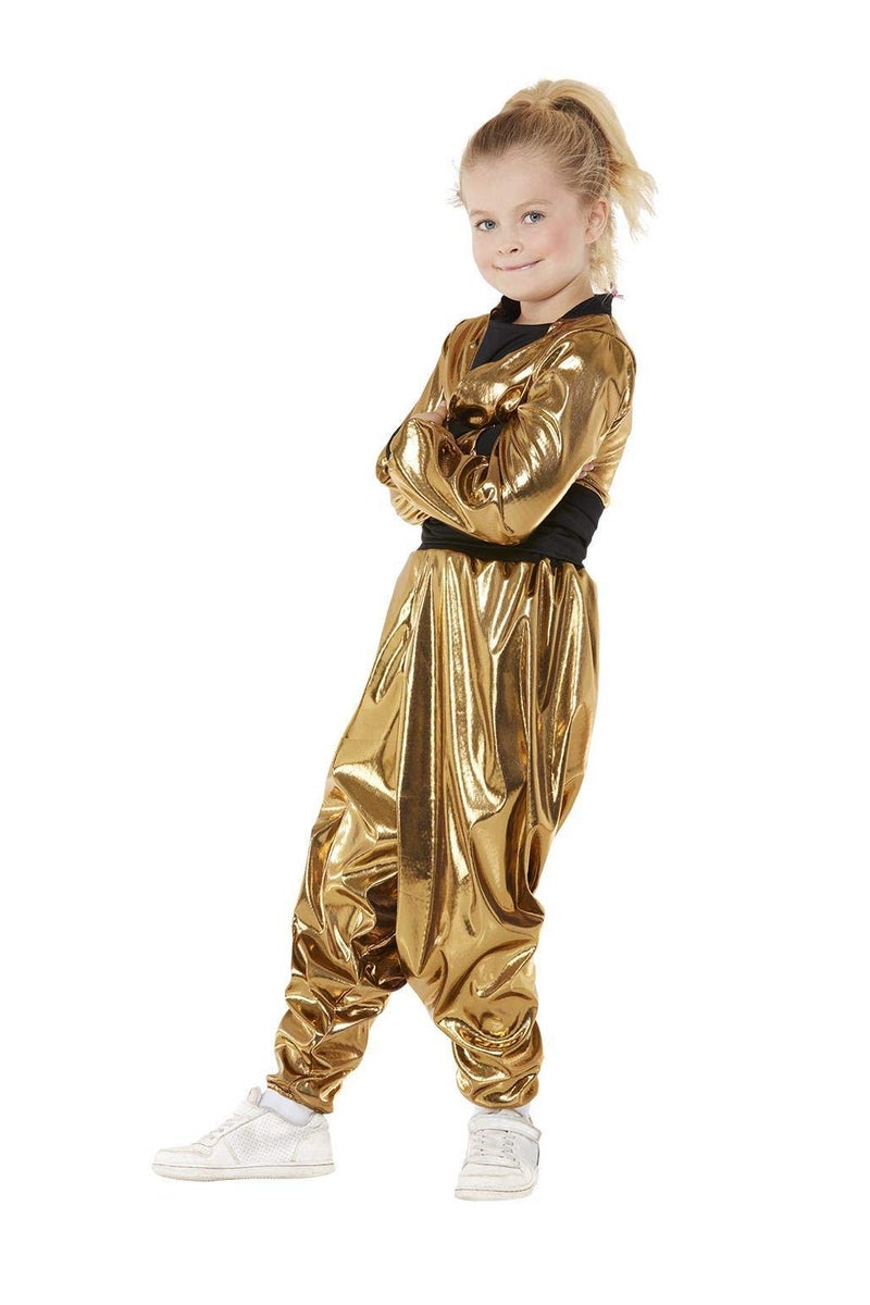 Smiffys 80s Hammertime Costume Top, Trousers & Jacket, Girls Fancy Dress, 1980s Dress Up Costumes - Image 2