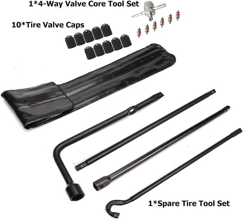Dr.Roc Compatible with Spare Tire Tool Kit with Tire Jack Handle and Wheel Lug Wrench 2005-2021 Toyota Tacoma - Image 4