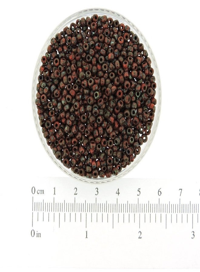 Miyuki Picasso Red Garnet Matte 22 Grams Miyuki 8/0 Seed Bead 22 Gram - Image 5
