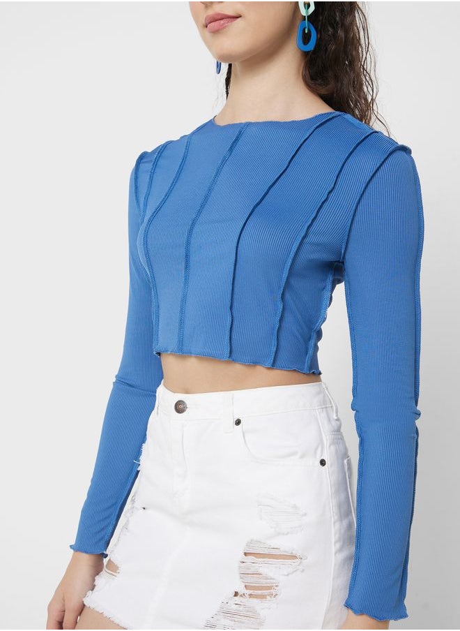 Ginger - Urban Minx Ribbed Crop Top - Image 1