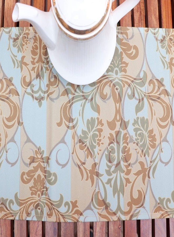 زيبا مفرش طاولة زيبا وورلد، مناسب لأربعة أو ستة أشخاص، مفرش طاولة لغرفة المعيشة أو غرفة الطعام | قماش بولي كانفاس مطبوع عليه زهور - متعدد الألوان | 30 سم × 210 سم؛ 12 بوصة × 84 بوصة - Image 3