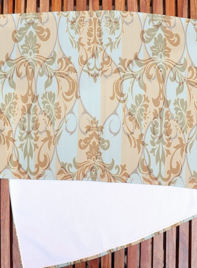 زيبا مفرش طاولة زيبا وورلد، مناسب لأربعة أو ستة أشخاص، مفرش طاولة لغرفة المعيشة أو غرفة الطعام | قماش بولي كانفاس مطبوع عليه زهور - متعدد الألوان | 30 سم × 210 سم؛ 12 بوصة × 84 بوصة - Image 5