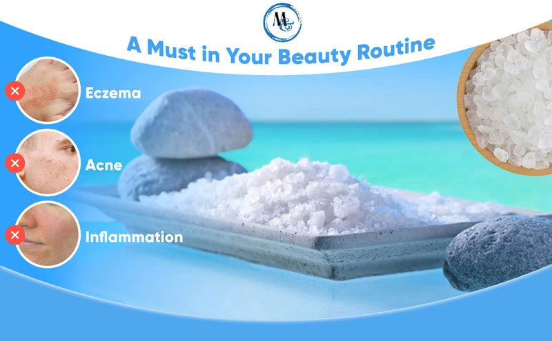 MARCO ESRA Dead Sea Salts for Soaking, Mineral Salt for Bath, Spa, Shower – More Minerals Than Epsom Salt, Pure and Natural Bath Salt for Foot Soak, Fine Salt Mined from Dead Sea - Image 3