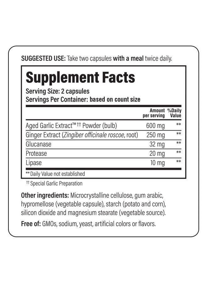 kyolic Wakunaga - Kyolic, Aged Garlic Extract, Candida Cleanse & Digestion, Formula 102, 100 Vegetarian Caps - Image 4