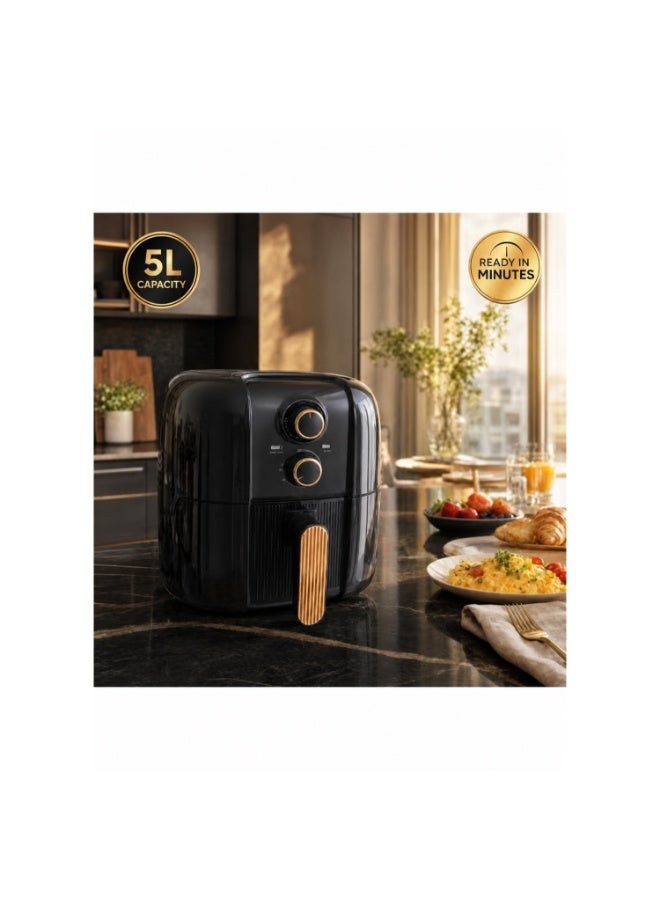 قلاية هوائية 5 لتر بتحكم حرارة 40-200 درجة ومؤقت 60 دقيقة موديل GM-998B - Image 5