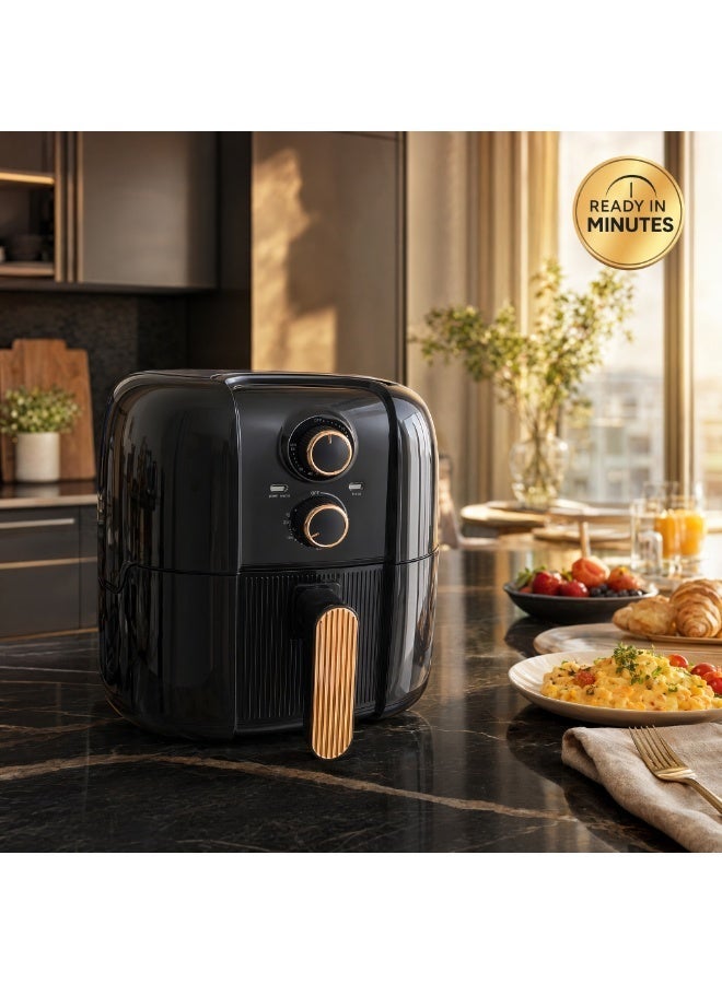 قلاية هوائية 5 لتر بتحكم حرارة 40-200 درجة ومؤقت 60 دقيقة موديل GM-998B - Image 1