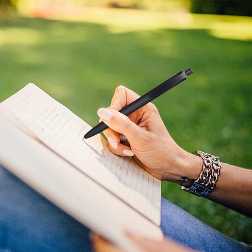 あおぞら(AOZORA) Aozora Pens Bulk 30 Pack Black Click Pens No Bleed Wholesale Retractable Ballpoint Pens Medium Point,Smooth Ink Pens for Journaling School Office Supplies 1.0MM Black Ink - Image 4