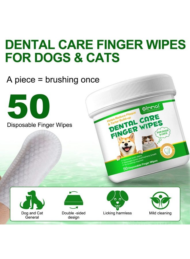 RTBYUE Teeth Cleaning Wipes For Dogs & Cats, Reduces Plaque & Freshens Breath Finger Wipes, Disposable Gentle Cleaning & Gum Care Pet Wipes (50PcsFinger Cots) - Image 5