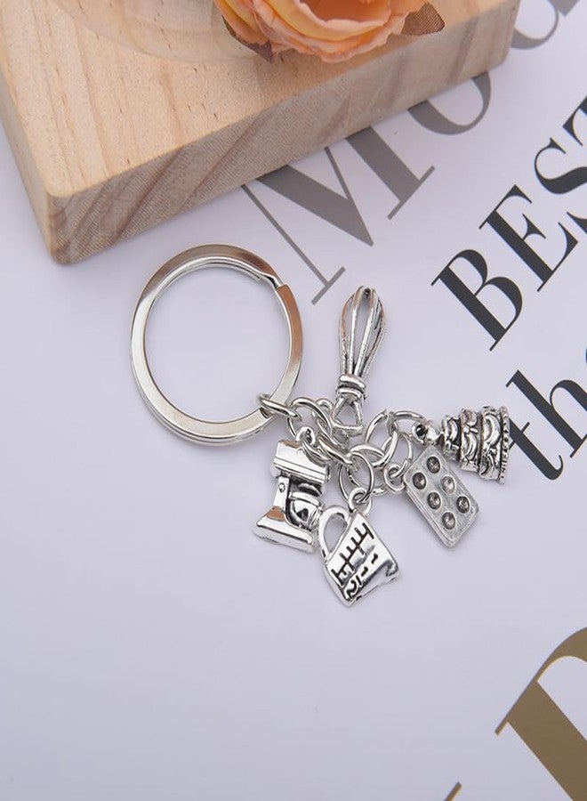 Sdopbinbin Cooking Accessories Keychain for Mom Grandma Chef Ornament for Wife Girlfriend Kitchen Gift for Daughter Son Bakers Birthday Christmas Gifts for Sister Cookers Cooking Gifts for Baking Lover - Image 2
