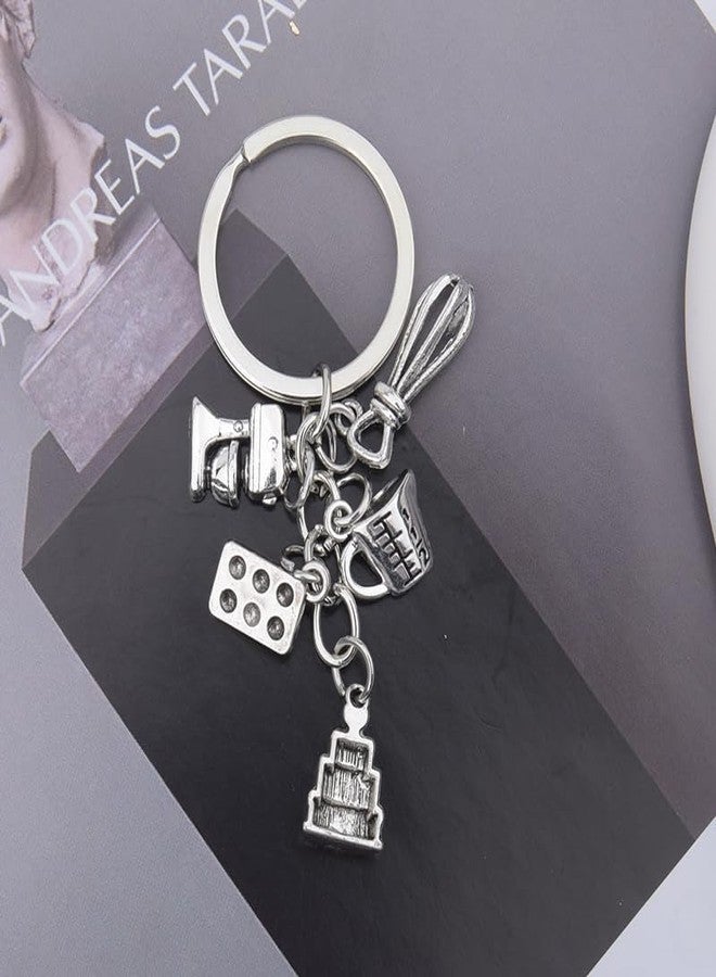 Sdopbinbin Cooking Accessories Keychain for Mom Grandma Chef Ornament for Wife Girlfriend Kitchen Gift for Daughter Son Bakers Birthday Christmas Gifts for Sister Cookers Cooking Gifts for Baking Lover - Image 3