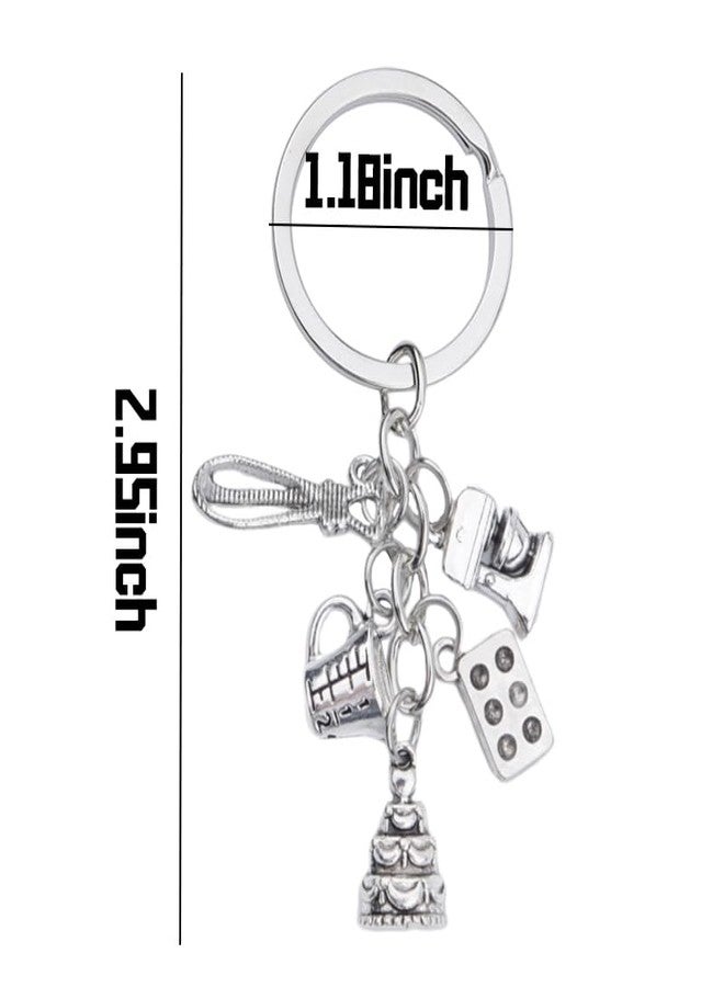 Sdopbinbin Cooking Accessories Keychain for Mom Grandma Chef Ornament for Wife Girlfriend Kitchen Gift for Daughter Son Bakers Birthday Christmas Gifts for Sister Cookers Cooking Gifts for Baking Lover - Image 5