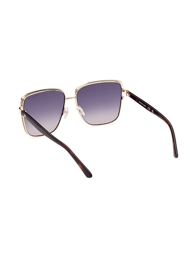 GUESS BY MARCIANO Square Sunglasses For Women - Shiny Black  - Image 3