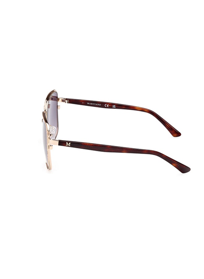 GUESS BY MARCIANO Square Sunglasses For Women - Shiny Black  - Image 2