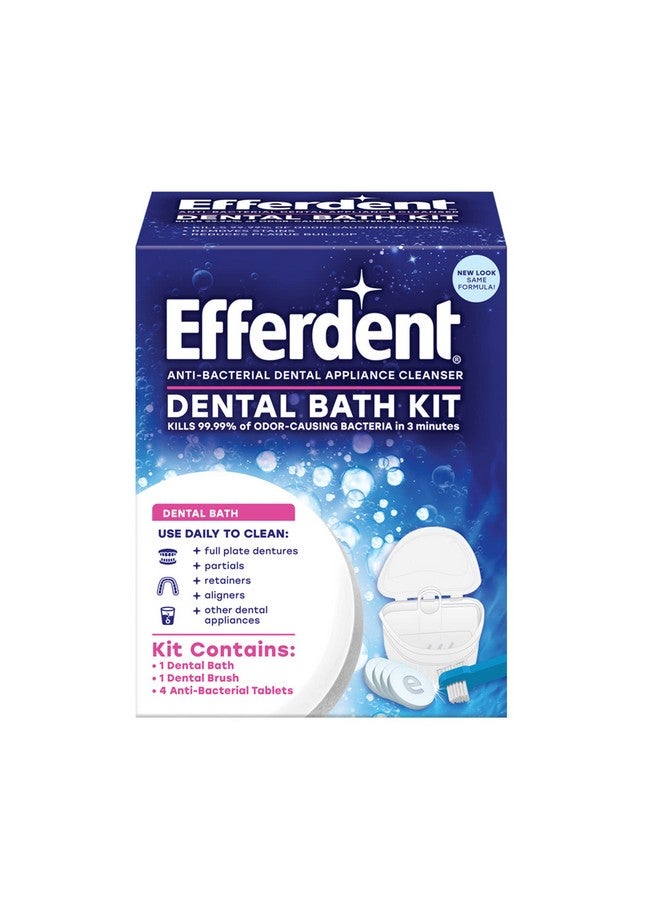 Efferdent Efferdent Retainer & Denture Cleaner Tablets and Dental Bath, 4 Tablets - Image 1