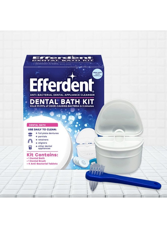 Efferdent Efferdent Retainer & Denture Cleaner Tablets and Dental Bath, 4 Tablets - Image 5