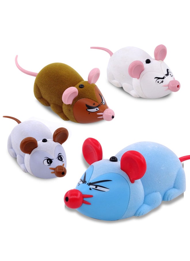 Source Manufacturers Electric Infrared Remote Control Snake Strange Trick Funny Electronic Pet Induction Mouse Toy-Color:218B-8D Blue Remote Control Mouse  - Image 4