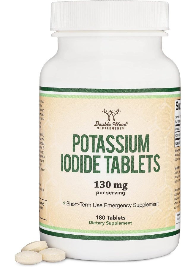 Double Wood Supplements Potassium Iodide Radiation Tablets 130mg - Image 1