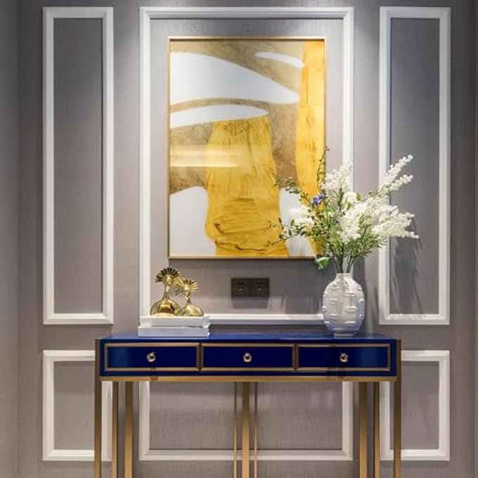 PEEL AND STICK LIGHTWEIGHT TPE CHAIR RAIL, FLEXIBLE WALL MOLDING TRIM FOR MIRROR FRAME CABINET DOOR AND HOME DECORATION (WHITE（9.8 FT X 0.9 IN）) - Image 3