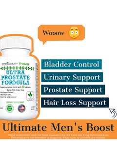 TODICAMP Prostate Support Supplement Formula With Saw Palmetto Extract And Bladder Control Complex 30 Day Supply  - Image 3