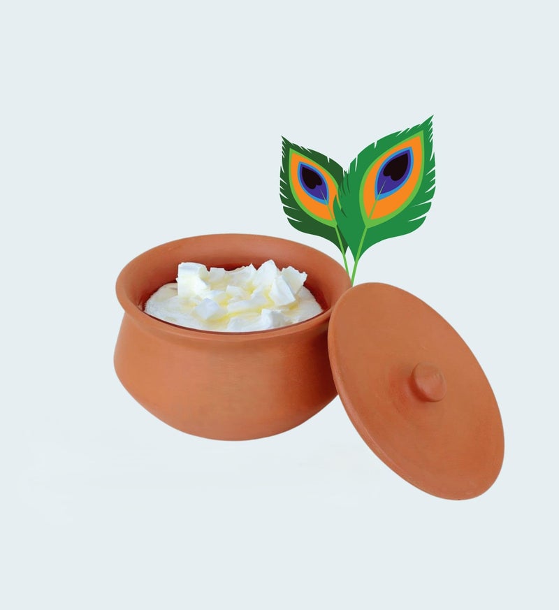 Terra Charms Clay Handi for Handi of Miracles: Janmashtami’s Sacred Tradition Clay Pot Cooking & Serving Makhan Mishari Cooking Pot Hand Craft Making Curd Bowl Pack of 1Pcs in 1800ML… (Large) - Image 1