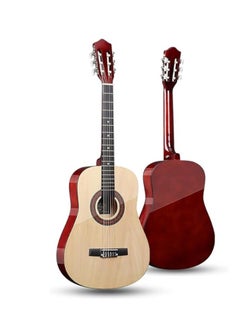 Megarya 38 Inch Classic Acoustic Wooden Guitar for Beginners Students (Natural)  - Image 1