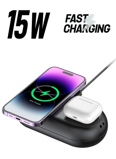 budi   3-IN-1 WIRELESS CHARGER TRAVEL MULTIFUNCTIONAL STORAGE BOX