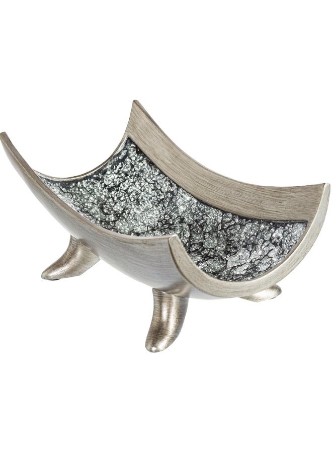 Creative Scents Schonwerk Silver Centerpiece Bowl  Coffee Table Decor  Centerpiece Table Decorations for Dining Room Living Room or Entry Table  Decorative Bowl  Best WeddingBirthday Gift - Image 2