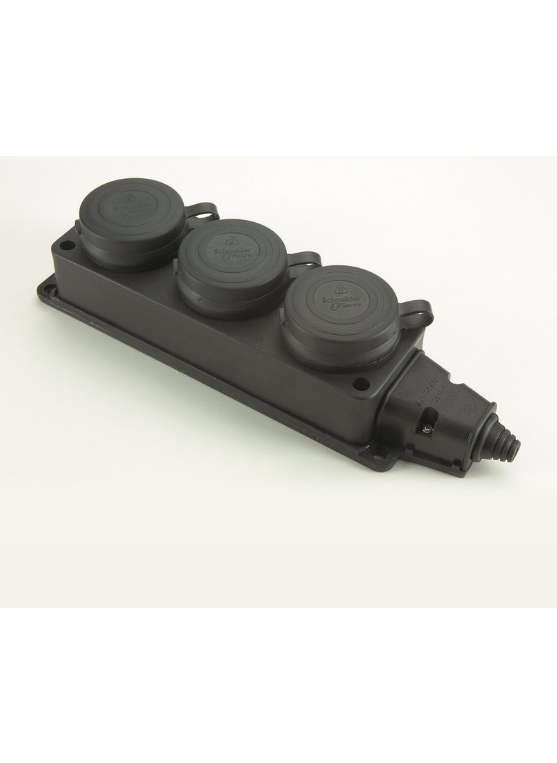 Schneider 1X16 A Triple Group Socket 