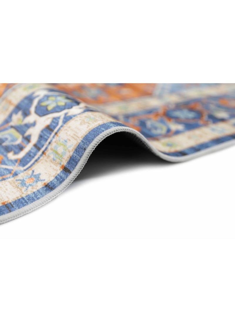 Alkaffary - Jehan Premium Rugs with Elegant Designs and High Quality 2.50X3.50 Red-blue - Image 1