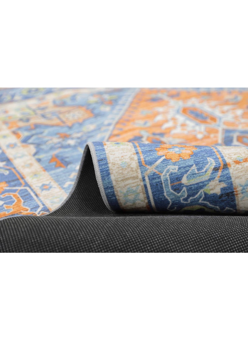 Alkaffary - Jehan Premium Rugs with Elegant Designs and High Quality 2.50X3.50 Red-blue - Image 1