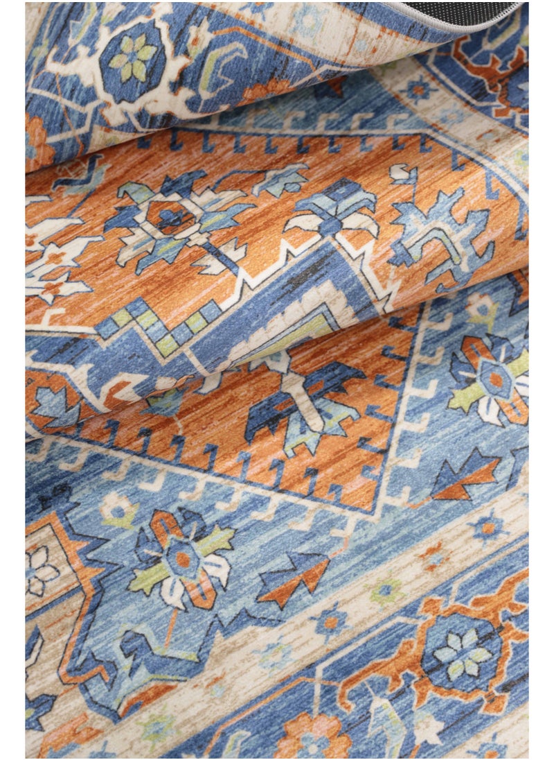 Alkaffary - Jehan Premium Rugs with Elegant Designs and High Quality 2.50X3.50 Red-blue - Image 1