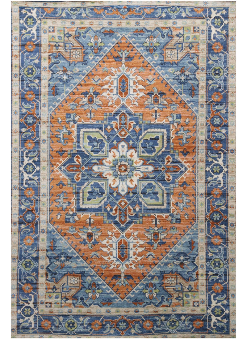 Alkaffary - Jehan Premium Rugs with Elegant Designs and High Quality 2.50X3.50 Red-blue - Image 1