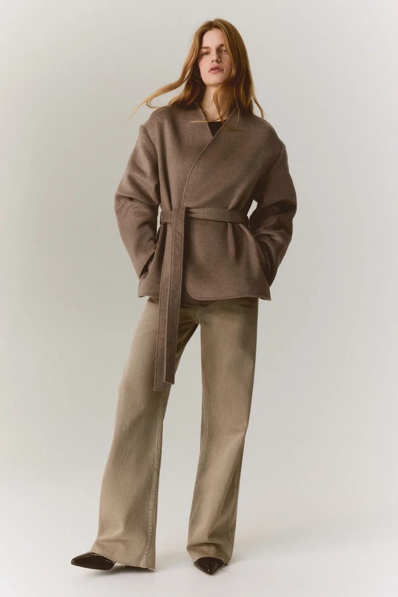 H&M Tie-belt coat